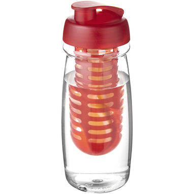 Пляшка спортивна H2O Pulse, колір прозорий, червоний - 21005506- Фото №1