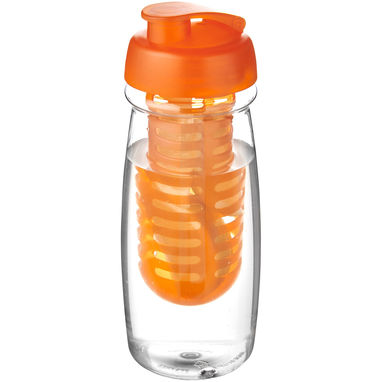 Бутылка спортивная H2O Pulse , цвет прозрачный, оранжевый - 21005508- Фото №1