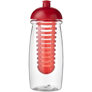 Бутылка спортивная H2O Pulse , цвет прозрачный, красный - 21005706- Фото №2