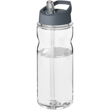 Пляшка спортивна H2O Base Tritan, колір прозорий, штормовий сірий - 21006204- Фото №1