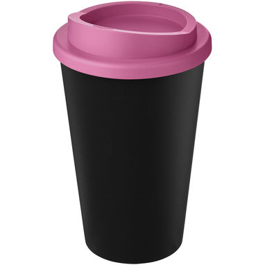 Термокружка Americano Eco, колір суцільний чорний, рожевий - 21042204- Фото №1