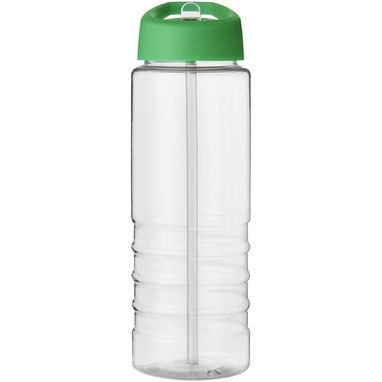 Бутылка спортивная H2O Treble , цвет прозрачный, зеленый - 21087707- Фото №2