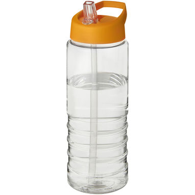 Бутылка спортивная H2O Treble , цвет прозрачный, оранжевый - 21087709- Фото №1