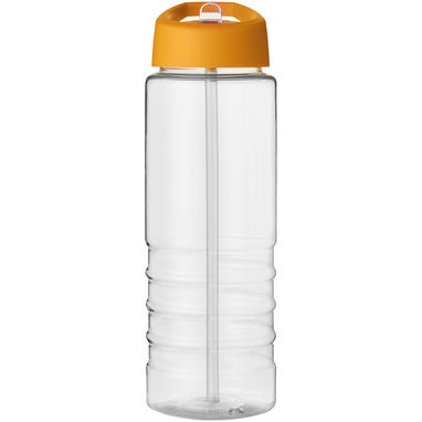Бутылка спортивная H2O Treble , цвет прозрачный, оранжевый - 21087709- Фото №2