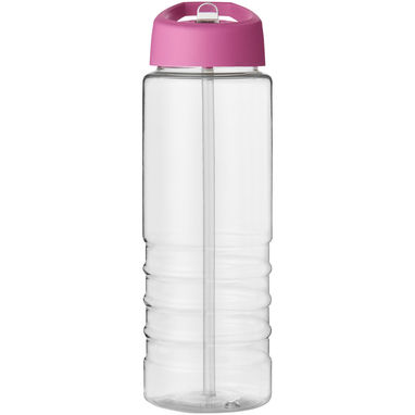 Бутылка спортивная H2O Treble , цвет прозрачный, розовый - 21087710- Фото №2