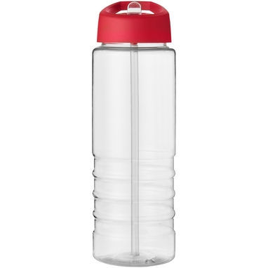 Бутылка спортивная H2O Treble , цвет прозрачный, красный - 21087712- Фото №2