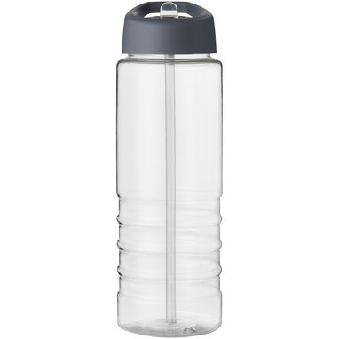Бутылка спортивная H2O Treble , цвет прозрачный, штормовой серый - 21087714- Фото №2