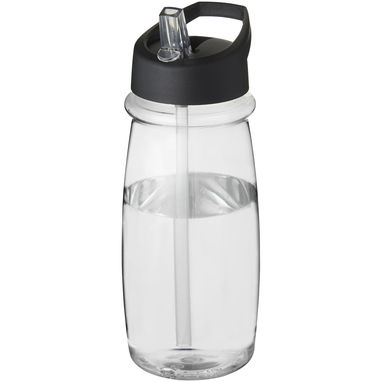 Пляшка спортивна H2O Pulse, колір прозорий, суцільний чорний - 21088200- Фото №1