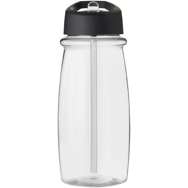 Пляшка спортивна H2O Pulse, колір прозорий, суцільний чорний - 21088200- Фото №2