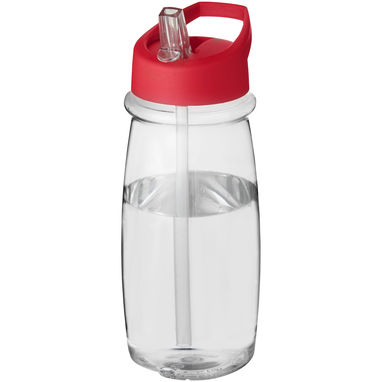 Бутылка спортивная H2O Pulse , цвет прозрачный, красный - 21088202- Фото №1