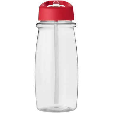 Бутылка спортивная H2O Pulse , цвет прозрачный, красный - 21088202- Фото №2