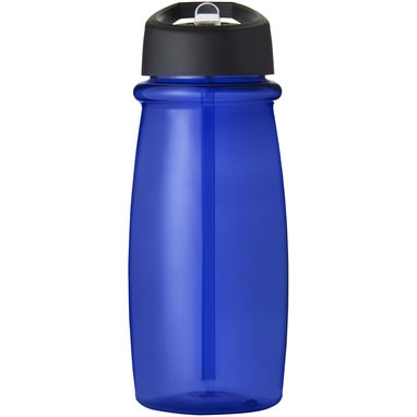Пляшка спортивна H2O Pulse, колір синій, суцільний чорний - 21088204- Фото №2