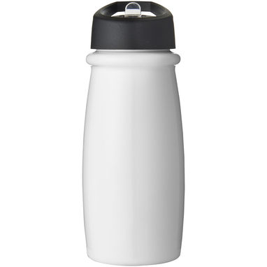 Бутылка спортивная H2O Pulse , цвет белый, сплошной черный - 21088208- Фото №2