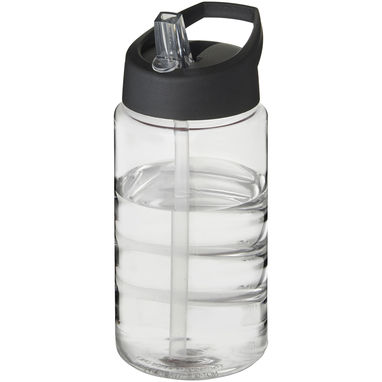 Пляшка спортивна H2O Bop, колір прозорий, суцільний чорний - 21088300- Фото №1
