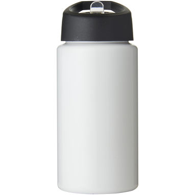 Бутылка спортивная H2O Bop , цвет белый, сплошной черный - 21088314- Фото №2