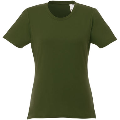 Футболка жіноча з коротким рукавом Heros, колір зелений армійський  розмір XS - 38029700- Фото №2