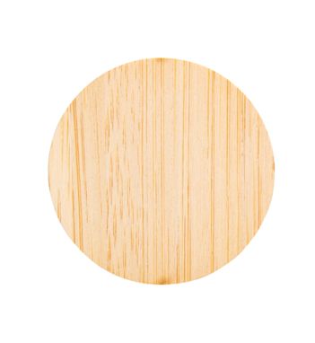 Бамбуковый значок BooBadge, цвет натуральный - AP716415-A- Фото №4