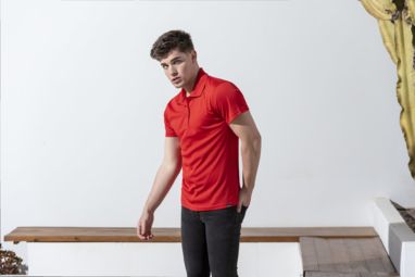 Рубашка-поло RPET Dekrom, цвет красный  размер XL - AP721968-05_XL- Фото №3