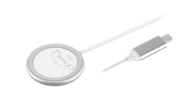 Магнітний бездротовий зарядний пристрій Makensy, колір сріблястий - AP721971-21- Фото №11