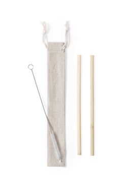 Набір бамбукових трубочок Piltu, колір натуральний - AP721976- Фото №3