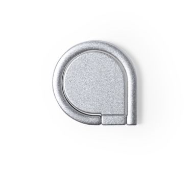 Кільце з утримувачем для мобільного телефону Kafu, колір сріблястий - AP721994-21- Фото №1