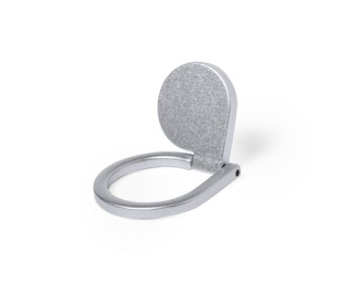 Кольцо с держателем для мобильного телефона Kafu, цвет серебристый - AP721994-21- Фото №3