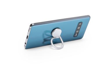 Кільце з утримувачем для мобільного телефону Kafu, колір сріблястий - AP721994-21- Фото №6