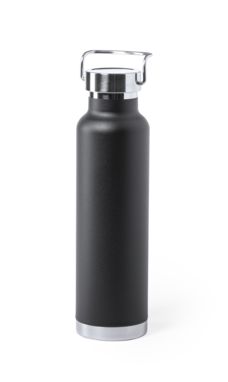 Вакуумная фляга с медной изоляцией Staver, цвет черный - AP722017-10- Фото №4