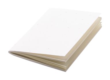 Блокнот из семенной бумаги Naikel, цвет белый - AP722049-01- Фото №1