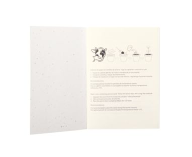 Блокнот из семенной бумаги Naikel, цвет белый - AP722049-01- Фото №4