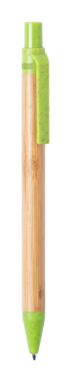 Бамбукова кулькова ручка Roak, колір лайм - AP722054-71- Фото №2