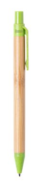 Бамбукова кулькова ручка Roak, колір лайм - AP722054-71- Фото №4