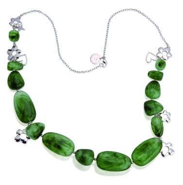 Ожерелье Aure, цвет зеленый - AP741441- Фото №1