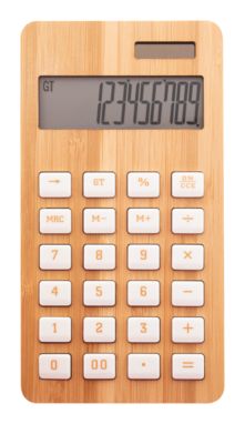 Бамбуковий калькулятор BooCalc, колір натуральний - AP806979- Фото №1