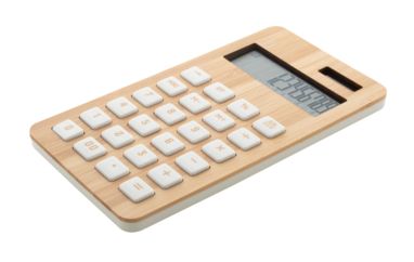 Бамбуковий калькулятор BooCalc, колір натуральний - AP806979- Фото №3