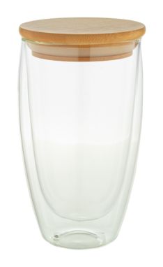 Скляний термокухоль Bondina L, колір прозорий - AP812426- Фото №2