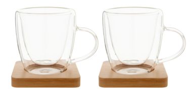 Набор стеклянных чашек для эспрессо Mocaboo, цвет прозрачный - AP812427- Фото №3