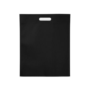 Пакет з нетканого матеріалу 80 г/м2 з міцними ручками та термозварюваними краями, колір чорний - BO7126S102- Фото №1