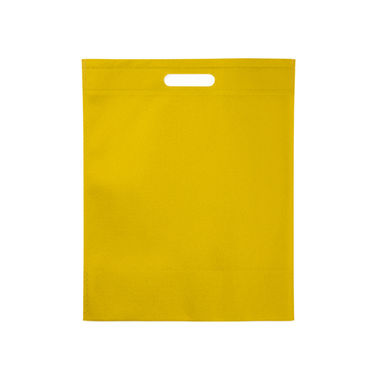 Пакет з нетканого матеріалу 80 г/м2 з міцними ручками та термозварюваними краями, колір жовтий - BO7126S103- Фото №1