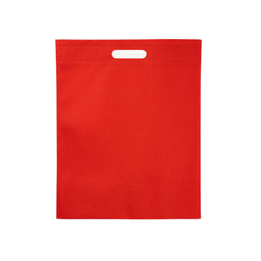 Пакет из нетканого материала 80 г / м2 с прочными ручками и термосвариваемыми краями, цвет красный - BO7126S160- Фото №1