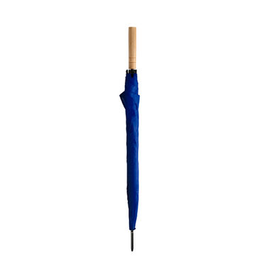 Зонт из полиэстера 190T с деревянной ручкой и автоматическим открытием, цвет королевский синий - UM5611S105- Фото №1