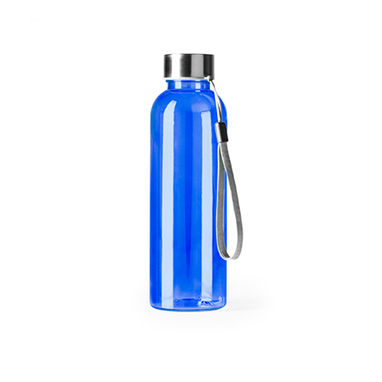 Пляшка з РПЕТ із напівпрозорим корпусом, колір королівський синій - BI4067S105- Фото №1