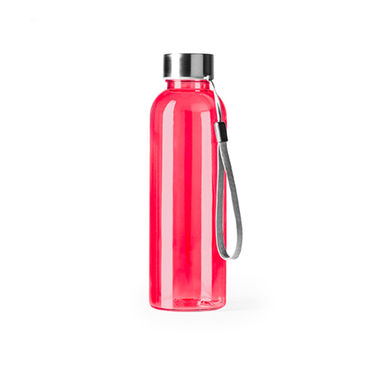 Пляшка з РПЕТ із напівпрозорим корпусом, колір червоний - BI4067S160- Фото №1