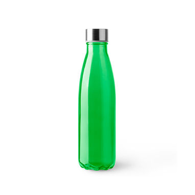 Стеклянная бутылка с полупрозрачным цветным корпусом, цвет папаротниковый - BI4099S1226- Фото №1