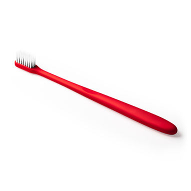 Зубная щетка с корпусом из PLA, цвет красный - CI9945S160- Фото №1