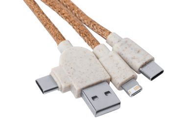 Зарядний кабель USB, колір натуральний - AP722073-00- Фото №4