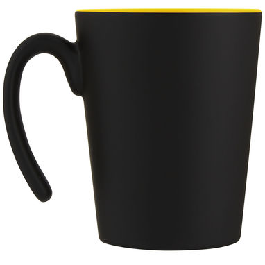 Кружка Oli, колір жовтий, суцільний чорний - 10068711- Фото №3