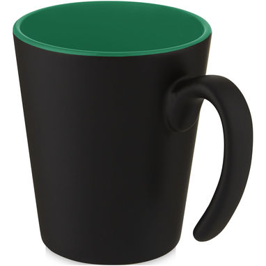 Кружка Oli, цвет зеленый, сплошной черный - 10068761- Фото №1