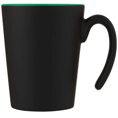 Кружка Oli, цвет зеленый, сплошной черный - 10068761- Фото №2