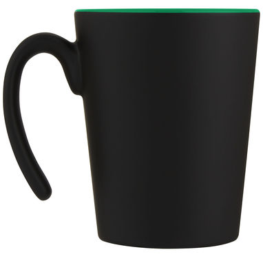 Кружка Oli, цвет зеленый, сплошной черный - 10068761- Фото №3